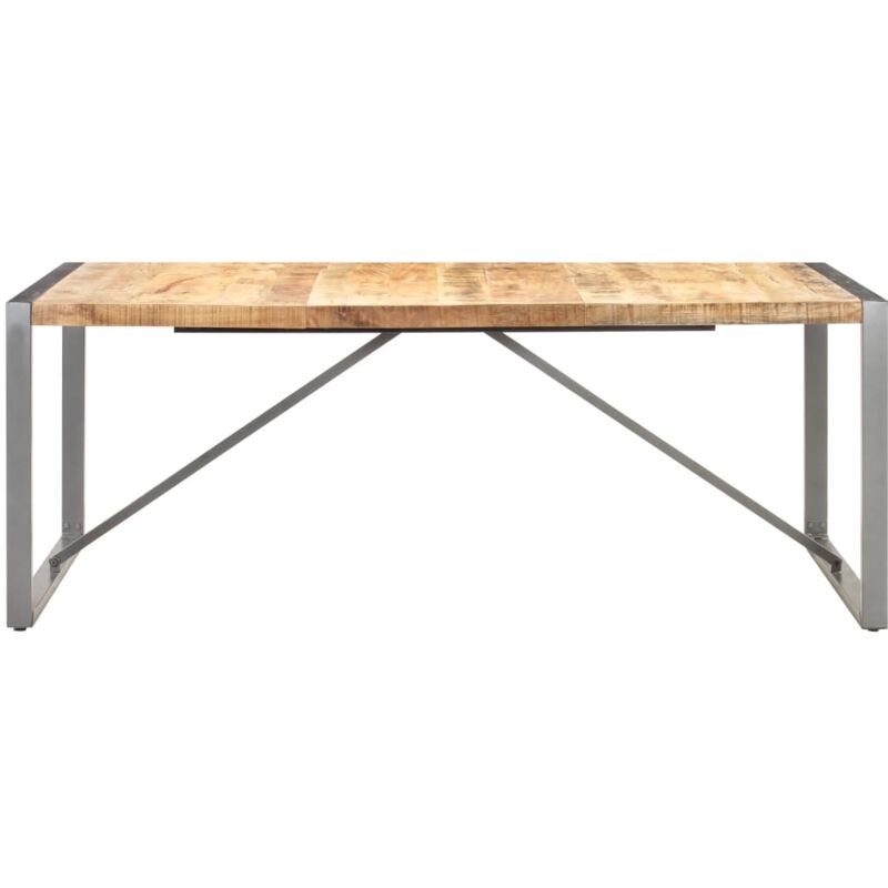 Table à manger 200x100x75 cm Bois de manguier massif brut