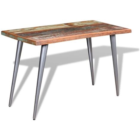 Table à manger Bois de récupération 120x60x76 cm vidaXL