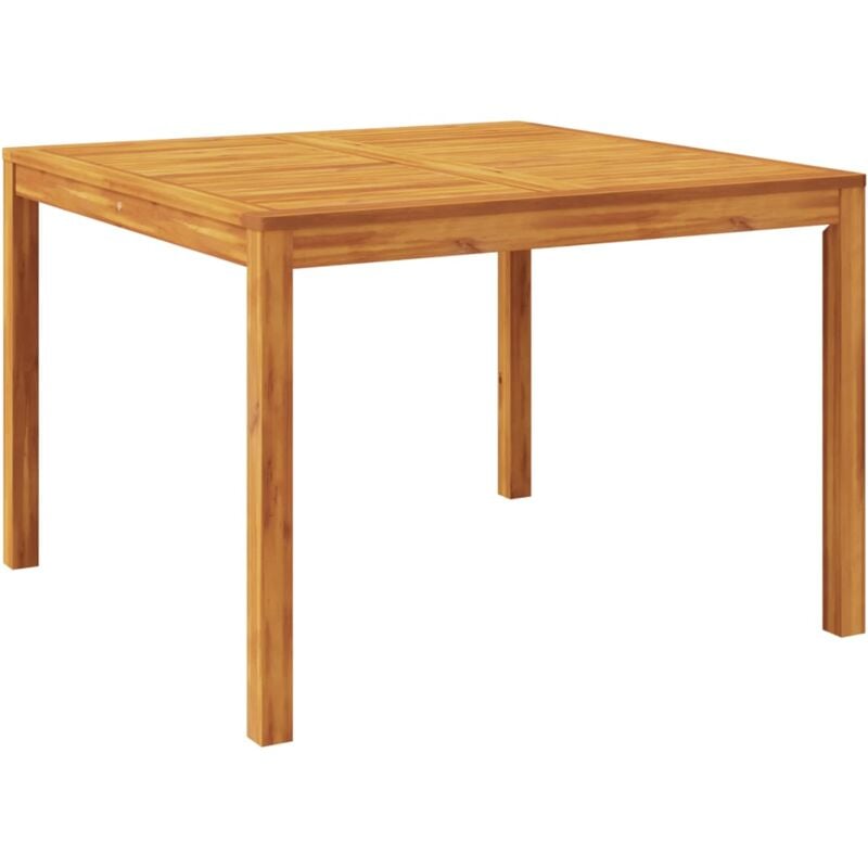 vidaXL Table à manger de jardin 110x110x75 cm bois d'acacia massif