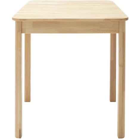 Table de salle à manger en bois hêtre massif huilé coloris naturel - longueur 60 x hauteur 76 x profondeur 80  cm