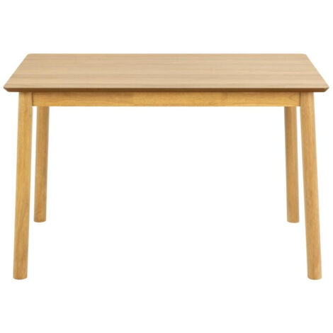 Table de salle à manger en bois naturel 4 places L120 - IZIA