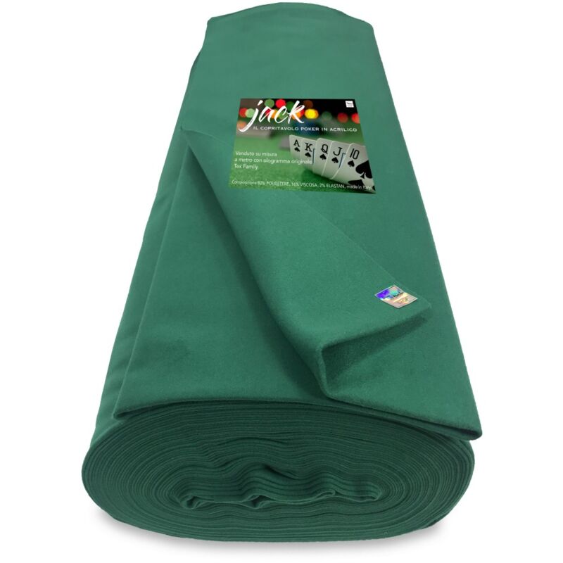 Table de salle à manger en TISSU JACK JEU de CARTES de POKER ACRLICO le VERT MÈTRE SUR MESURE H. cm. 150 HOLOGRAMME Table de salle à manger en TISSU JACK JEU de CARTES de POKER ACRLICO le VERT MÈTRE SUR MESURE H. cm. 150 HOLOGRAMME