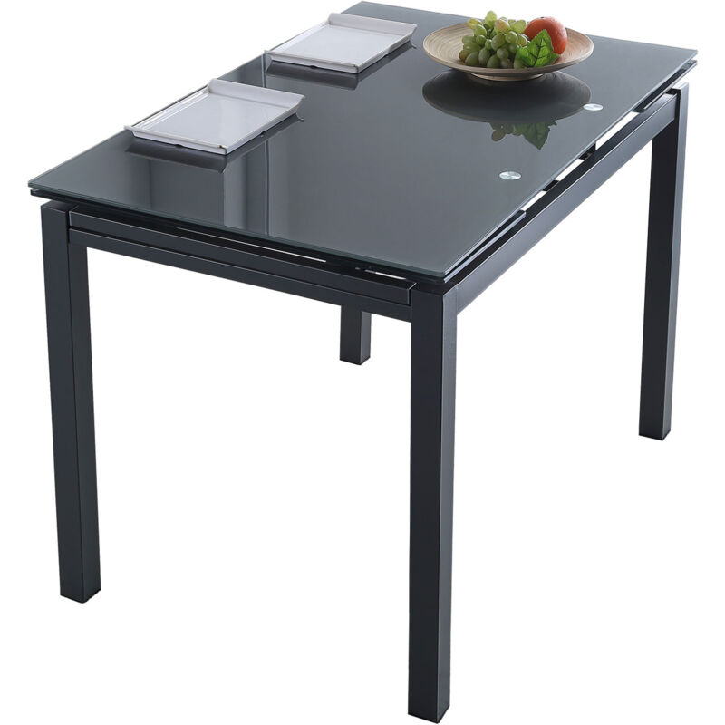 Fijalo - Table de salle à manger extensible Milan grise