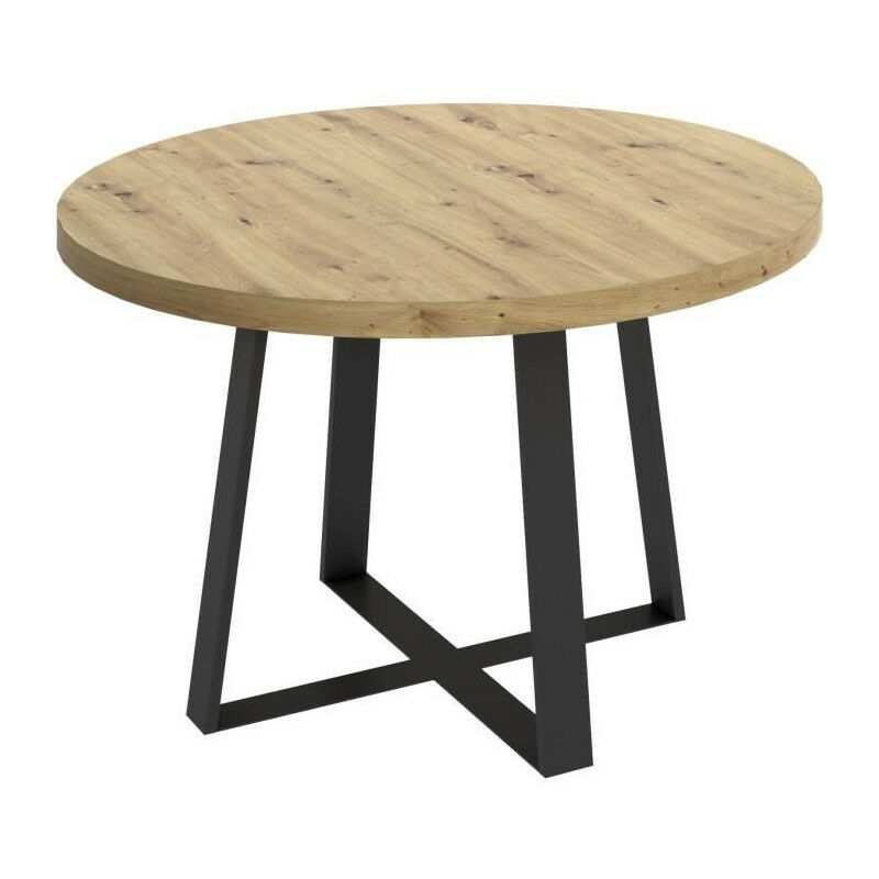 Dekit - table salle a manger ronde de 120 avec pieds