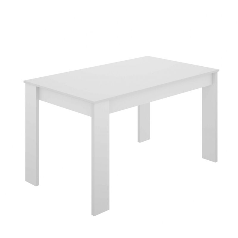 Befara - table de salle a manger fresno - Blanc