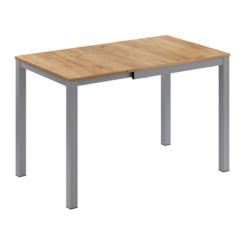 Vicco - Table de salle à manger Granny, chêne/gris, 120x70cm extensible