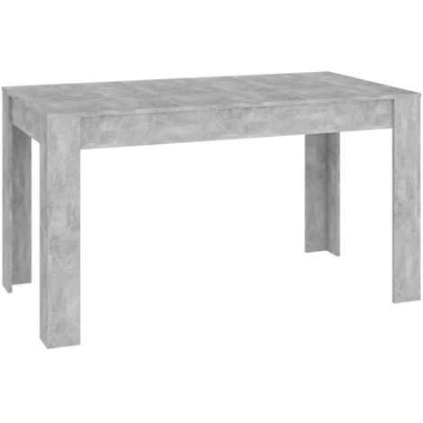 Table de salle à manger Gris béton 140x74,5x76