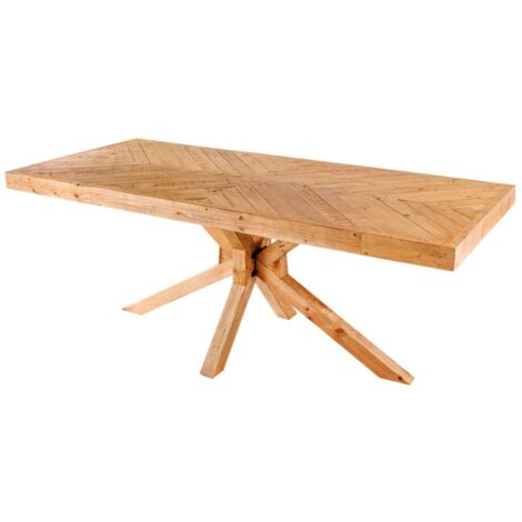 Table de salle à manger LOVARK – Rectangulaire 200 cm – Bois massif de pin