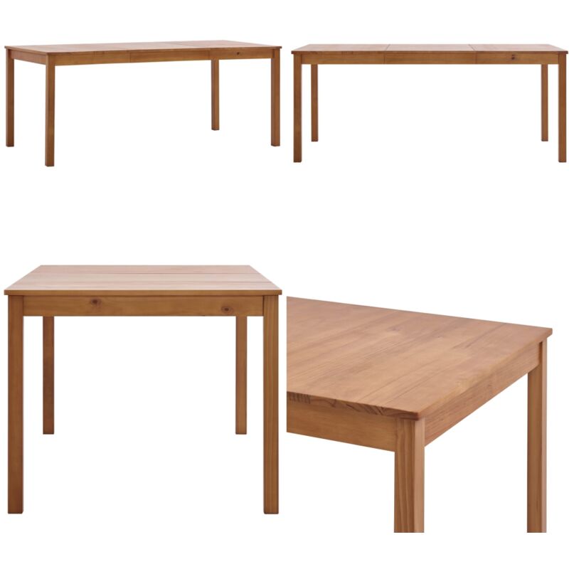 Table à manger Marron miel 180x90x73 cm Bois de pin - Table à Manger - Table En Bois - Table Ronde - Table Rectangulaire - Meubles De Salle à Manger