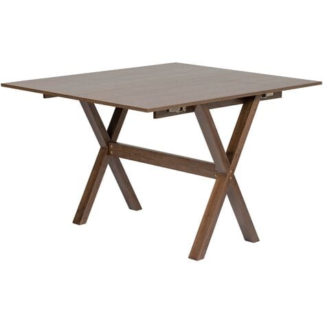 Table de salle à manger pliante abattant 4 personnes bureau d'appoint cuisine salle à manger table console rustique marron 100x20x75 cm 6073