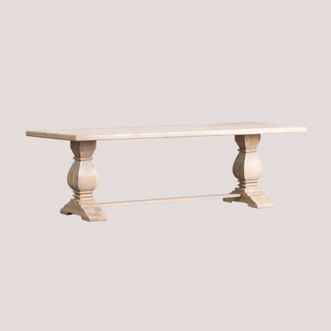 Table à manger rectangulaire extensible en céramique L160/220 SOLINE -  HELLIN