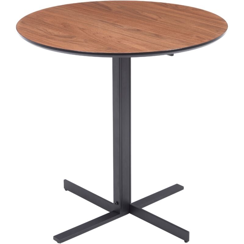 Table de salle à manger ronde en bois, Table de Cuisine ronde, table extensible, table de salle à manger, table de conférence, 95 cm, noyer