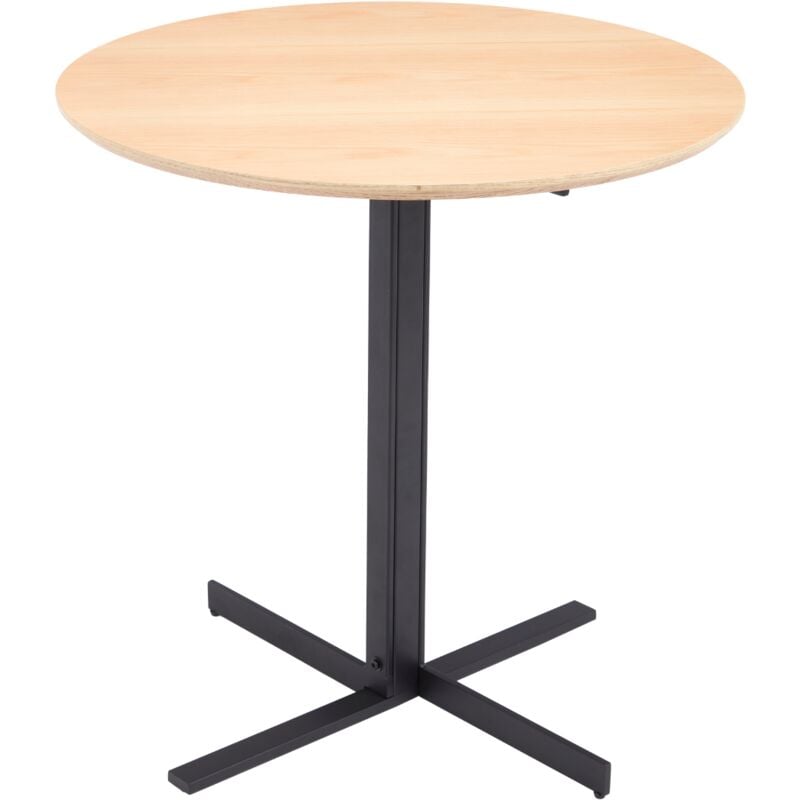 Table de salle à manger ronde en bois, Table de Cuisine ronde, table extensible, table de salle à manger, table de conférence, 95 cm, bois naturel