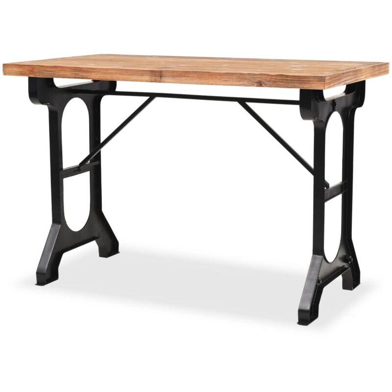 Vidaxl - Table à manger dessus en bois de sapin massif 122x65x82 cm