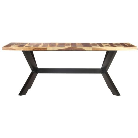 Table de salle à manger  Table à dîne  200x100x75 cm Bois avec finition miel