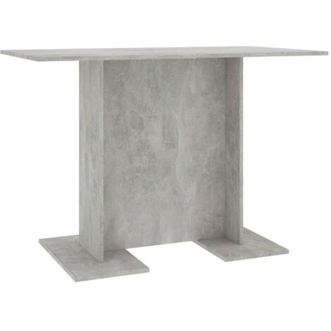 Table de salle à manger  Table à dîne  Gris béton 110 x 60 x 75 cm Aggloméré