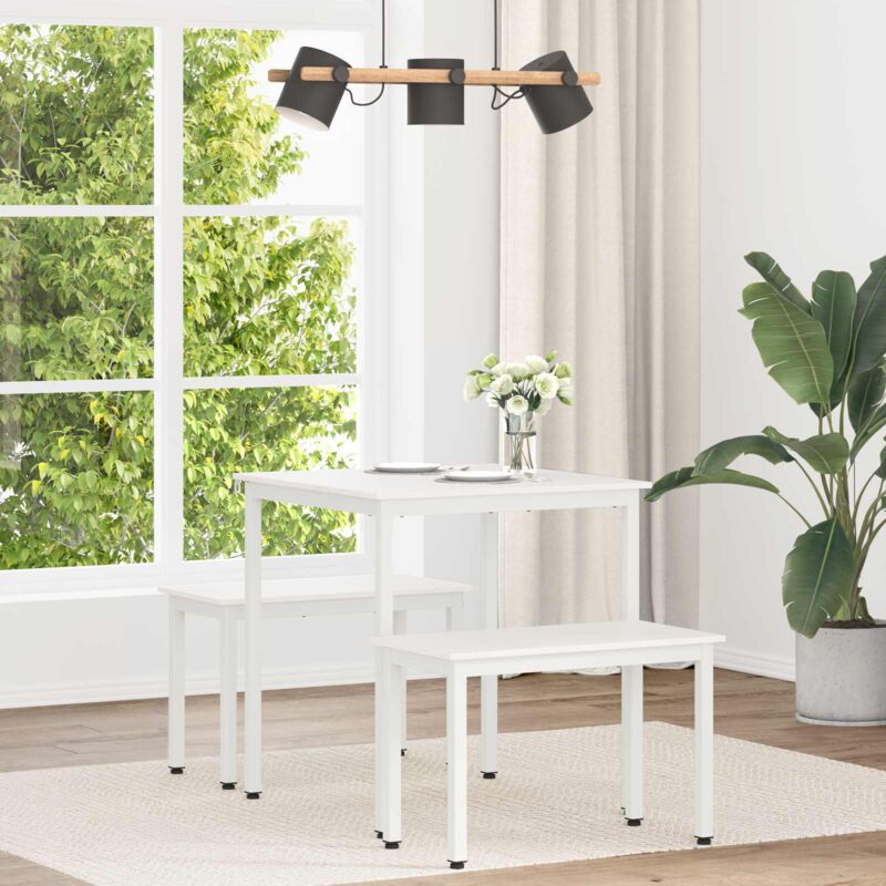 Table de salle à manger / Table de repas Blanc 70 x 70 x 75 cm vidaXL