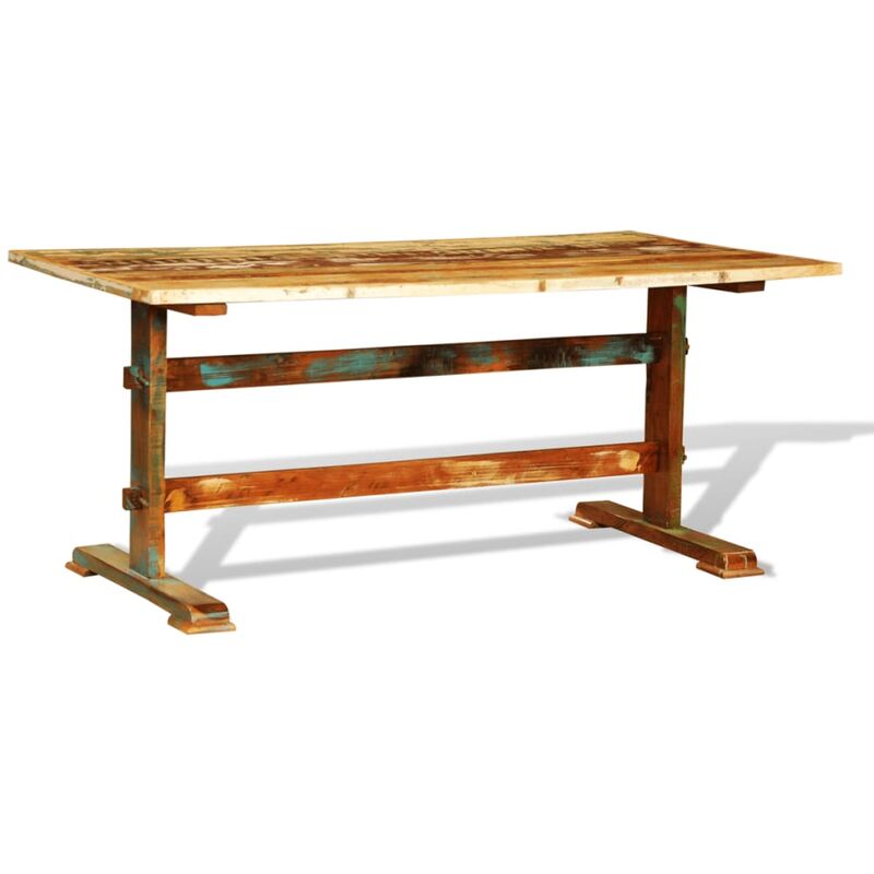 Table De Salle A Manger Vintage Bois Recycle 241095