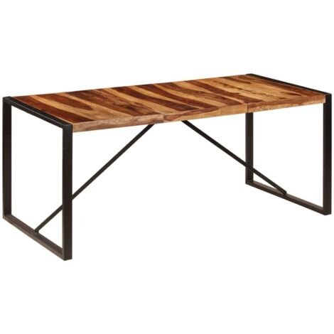 Table de salle à manger,Design Scandinave,Table à manger 180x90x75 cm Bois de Sesham solide HH21370