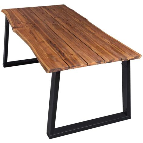 Table de salle à manger，Table à manger 170x90x75 cm Bois d'acacia massif CFW35631