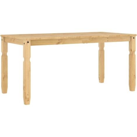Table de salle à manger，Table à manger Corona 160x80x75 cm bois massif de pin CFW49779