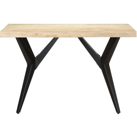 Table de salle à manger，Table à manger，Table à dîner 120x60x76 cm Bois de manguier massif CFW305031
