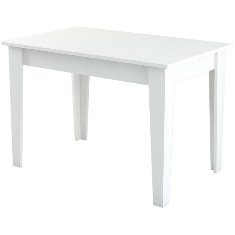 Table de salle à manger avec rangement Fiorita L110cm Blanc Table de salle à manger avec rangement Fiorita L110cm Blanc