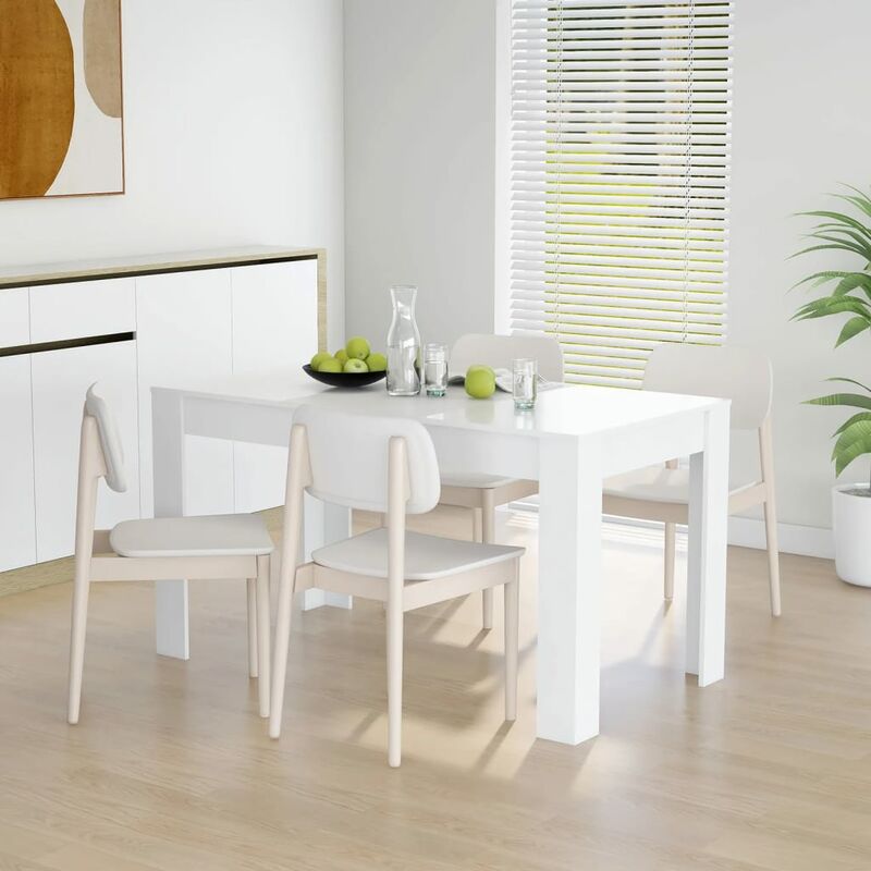 Bh Design - Table de salle à manger Blanc 140x74,5x76 cm Aggloméré