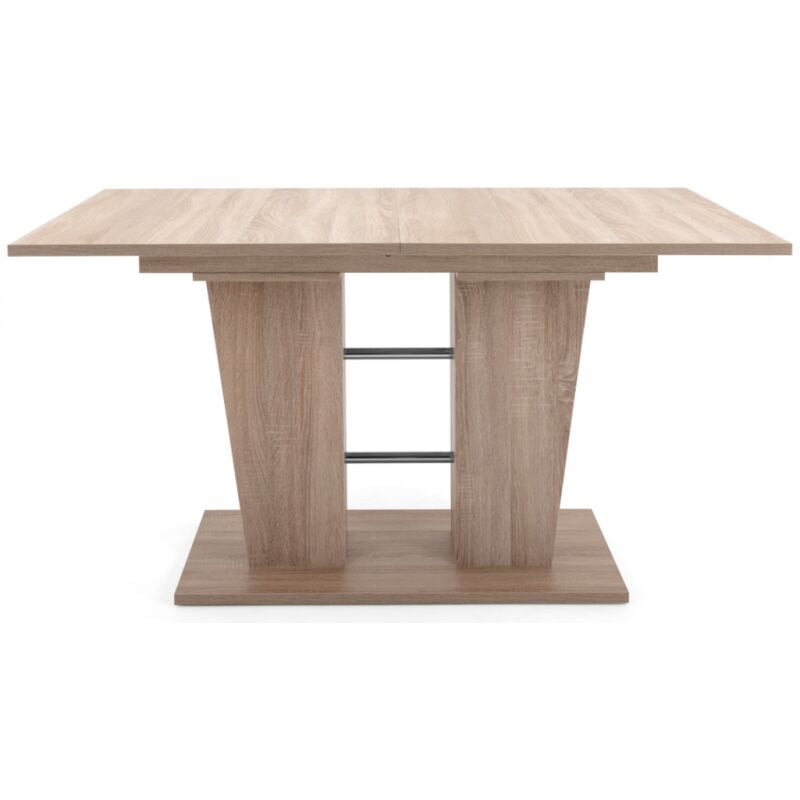 Abitare - Table de salon extensible 140x90 cm chêne clair - Faenza