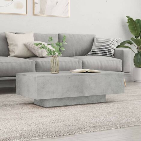 Table de Salon. Couleur Gris Béton. Table Basse. Massive & Luxueuse