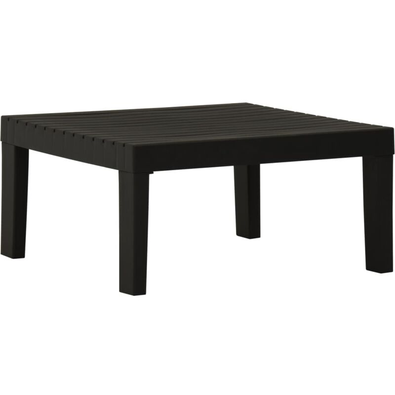 Vidaxl - Table de salon de jardin Plastique Gris