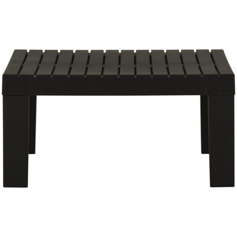 Table de salon de jardin，Table d'extérieur Plastique Gris CFW82195