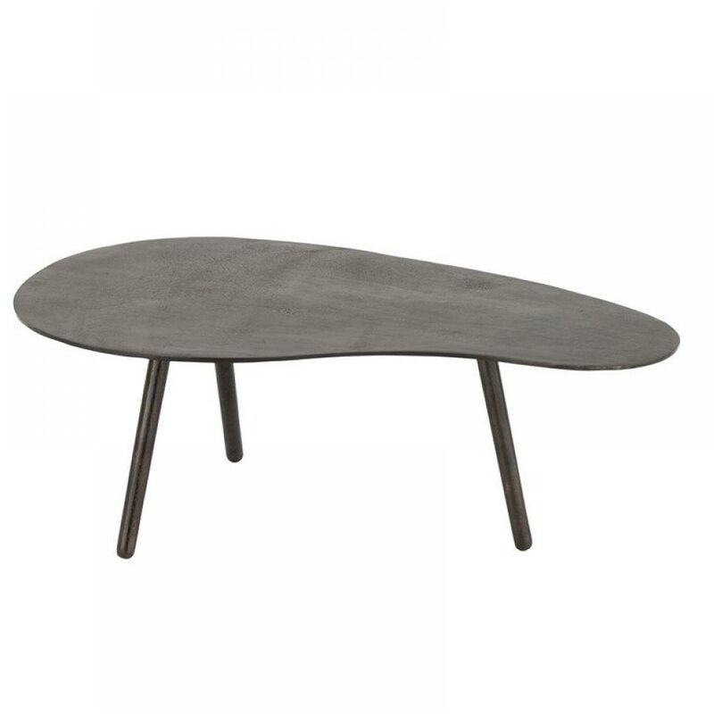 table de salon miste en aluminium noir / small - noir