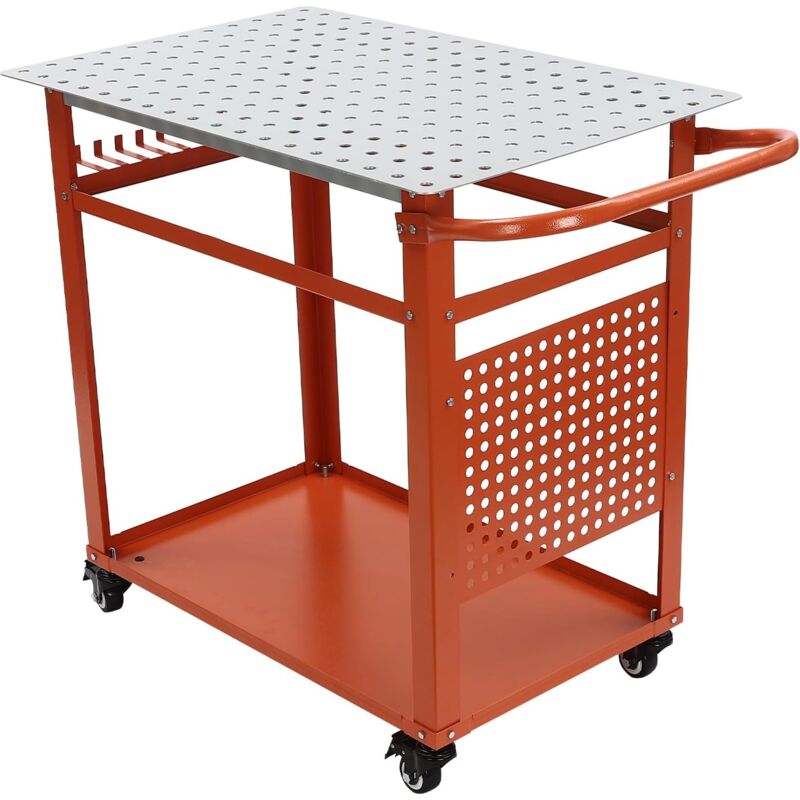 Gojoy - Table de soudage avec roues 272 kg 91,4 x 61 cm Table de soudage Plaque perforée Table de soudage Roues