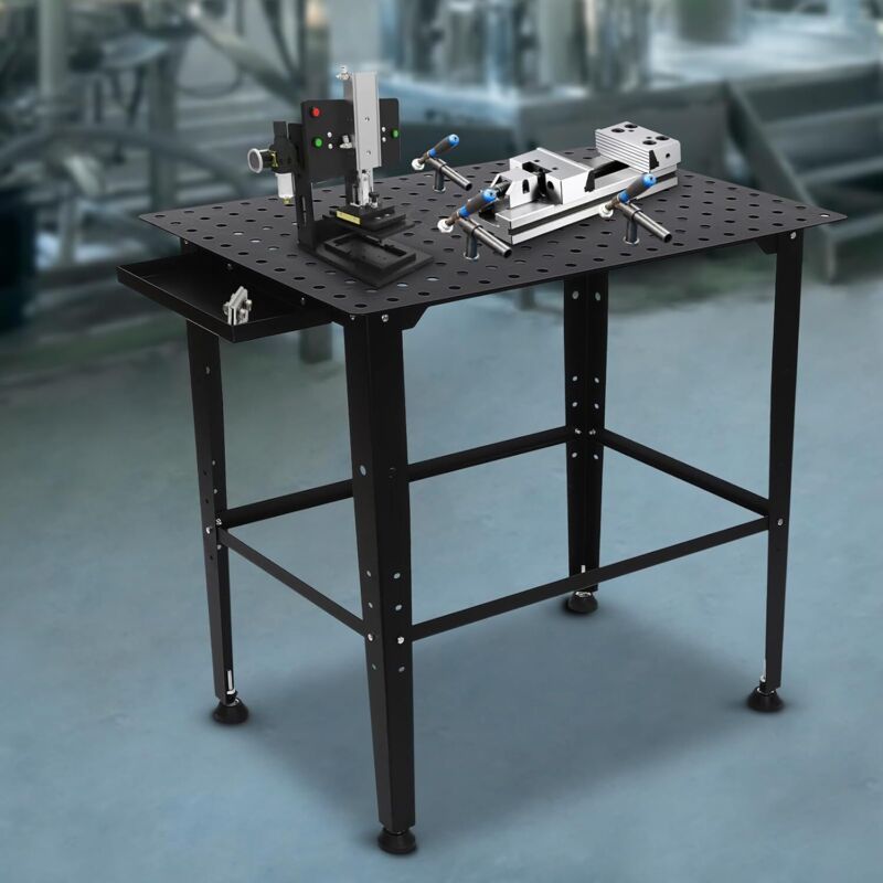 Table de soudage DIY components with Metal legs table de travail pliable table de soudage indépendante en acier au carbone pieds antidérapants