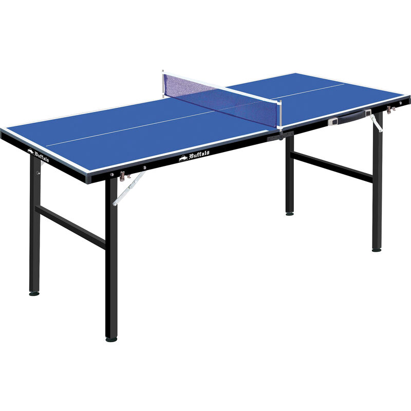buffalo - table de ping-pong mini deluxe bleu