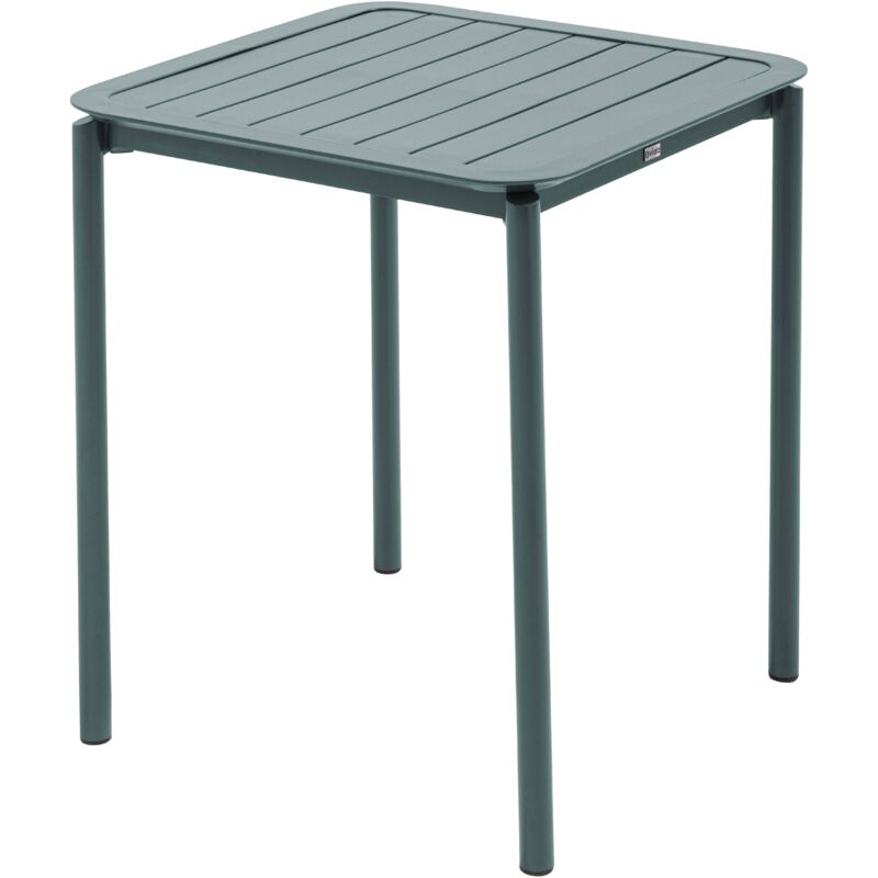 Table carrée de terrasse (70x70cm) vert foncé