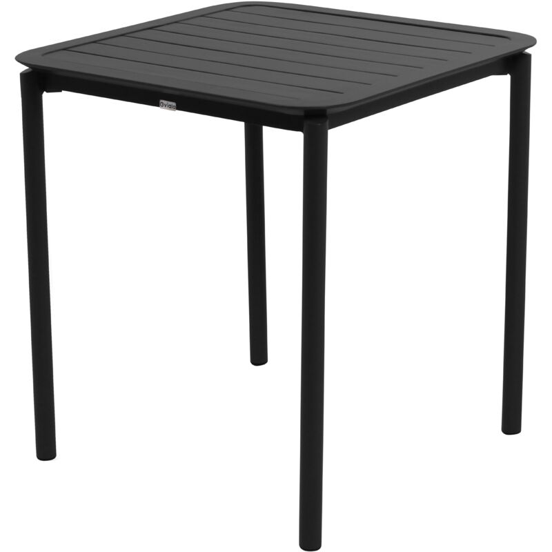 Table carrée de terrasse (70x70cm) noire - Noir