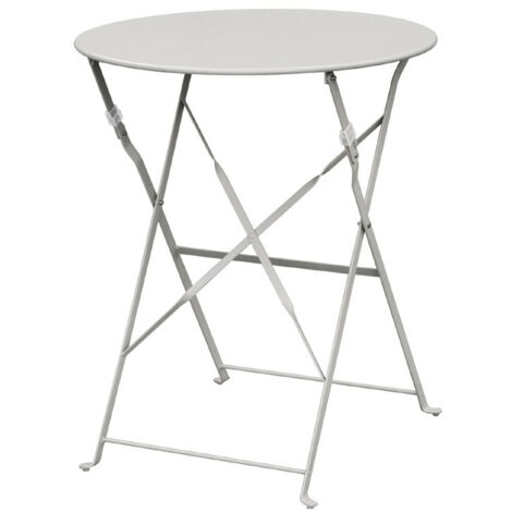 Table de Terrasse en Acier Gris 700 mm - Bolero