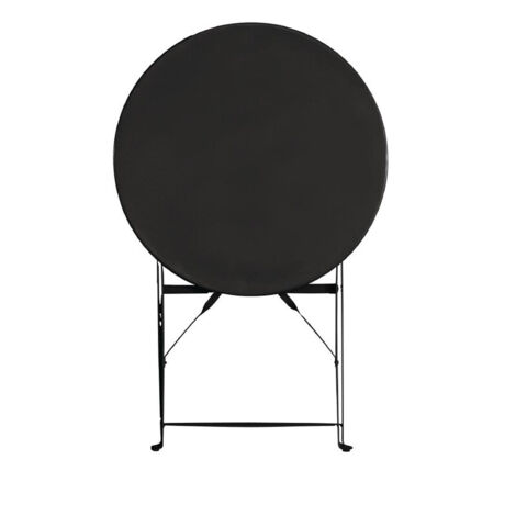 Table de Terrasse en Acier Noir 595 mm - Bolero