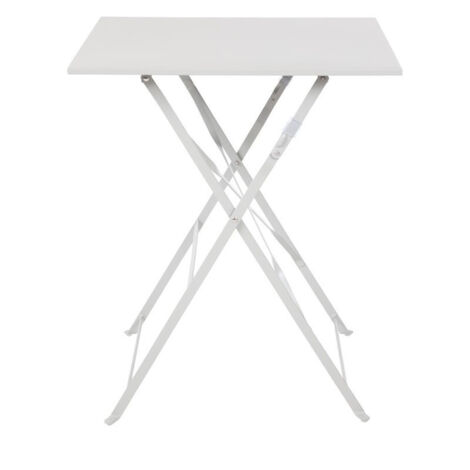 Table de Terrasse Grise en Acier Carrée 600 mm - Bolero