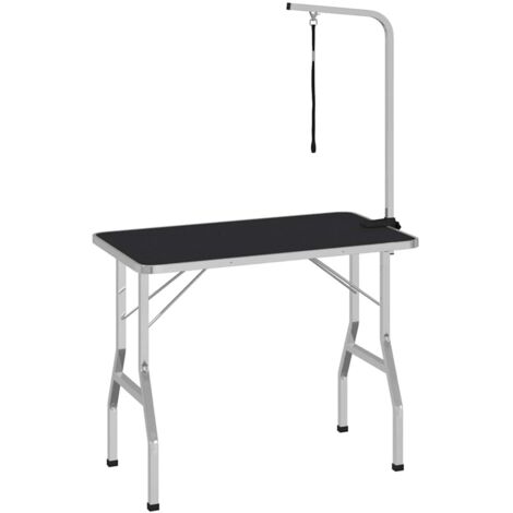 Table de Toilettage Ajustable pour Chiens Chats 1 Potence CFW872162