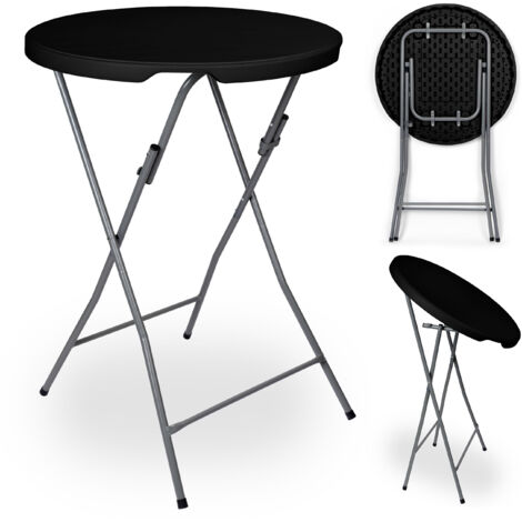 Table de traiteur pliante GALA 80 cm noire