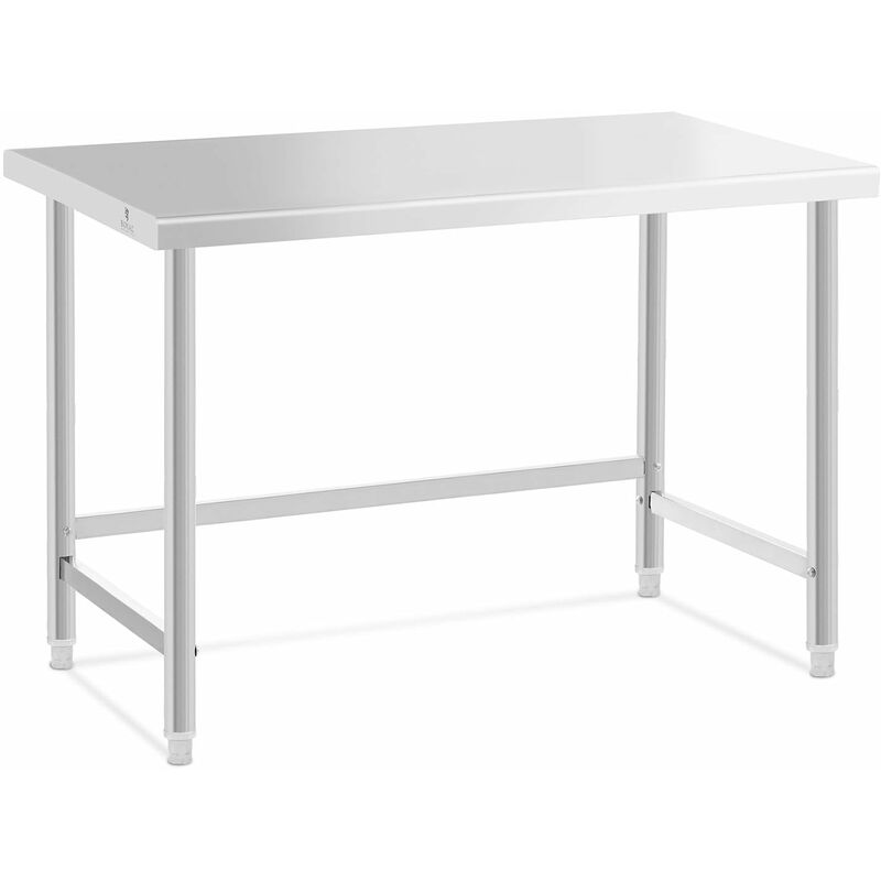 Table de travail acier inoxydable plan de travail en inox plan de travail table de travail cuisine 120 x 60 cm 91 kg professionnel