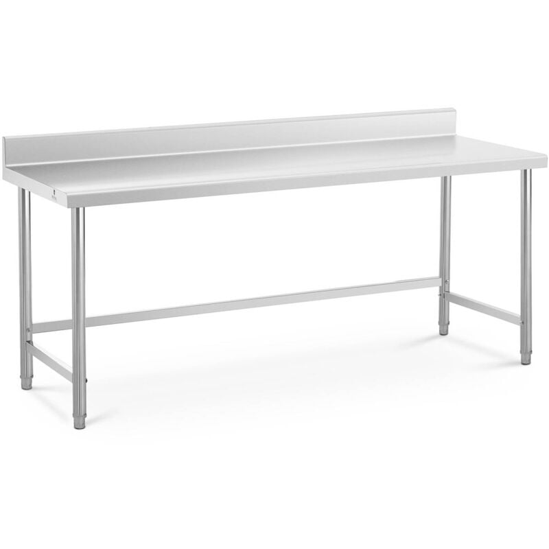 Royal Catering - Table De Travail Adossée Boucherie Inox Professionnelle Plan De 20070 cm 95 kg