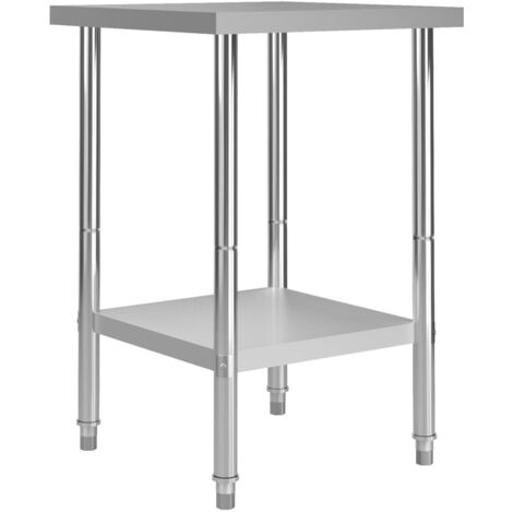 Châssis D'établi 50x100x80 Cm - Structure Tubes Carrés 40x40mm, Charge 250kg, Pieds Réglables