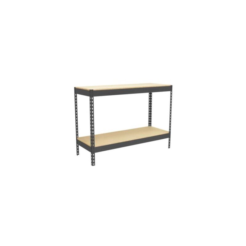 Simonrack - Table de travail en métal anthracite bois 400 kgs dim.877x1210x460mm sans vis Simonrack - Table de travail en métal anthracite bois 400 kgs dim.877x1210x460mm sans vis