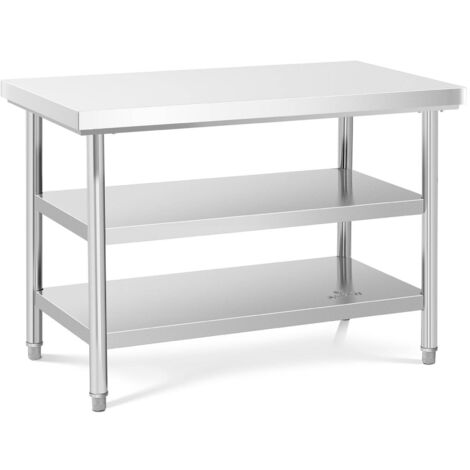 Table inox plan de travail professionnelle 1,2 m