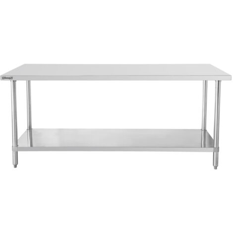 Table De Travail Inox 700 Avec étagère 800 Mm - Casselin