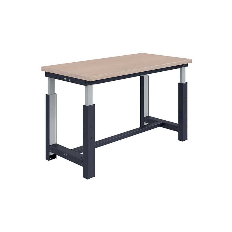 Matisère - tabli pour atelier réglable en hauteur - 1500x750x740/1140mm - Gris RAL7035 - W010010816-GC